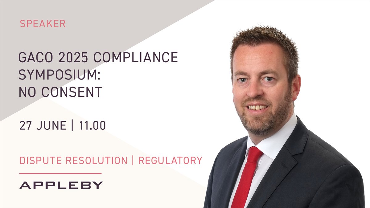 Appleby (@applebyglobal) on Twitter photo #Guernsey Dispute Resolution Partner Richard Field has been invited to speak at the Guernsey Association of Compliance Officers Compliance Symposium at St Pierre Park Hotel in Guernsey on 27 June. To book your place visit:
bit.ly/4edPyzP
#fincrime  #aml #compliance #Guernsey Dispute Resolution Partner Richard Field has been invited to speak at the Guernsey Association of Compliance Officers Compliance Symposium at St Pierre Park Hotel in Guernsey on 27 June. To book your place visit:
bit.ly/4edPyzP
#fincrime  #aml #compliance
