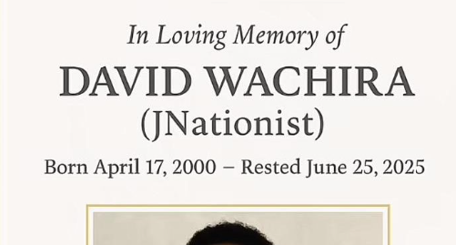 K24Tv's tweet photo. David Wachira and 5 Gen Zs who have crafted own eulogies ahead of June 25 protests.
Read the full story here: https://t.co/O6KxpWCNAS https://t.co/Nk2AHPVYEn