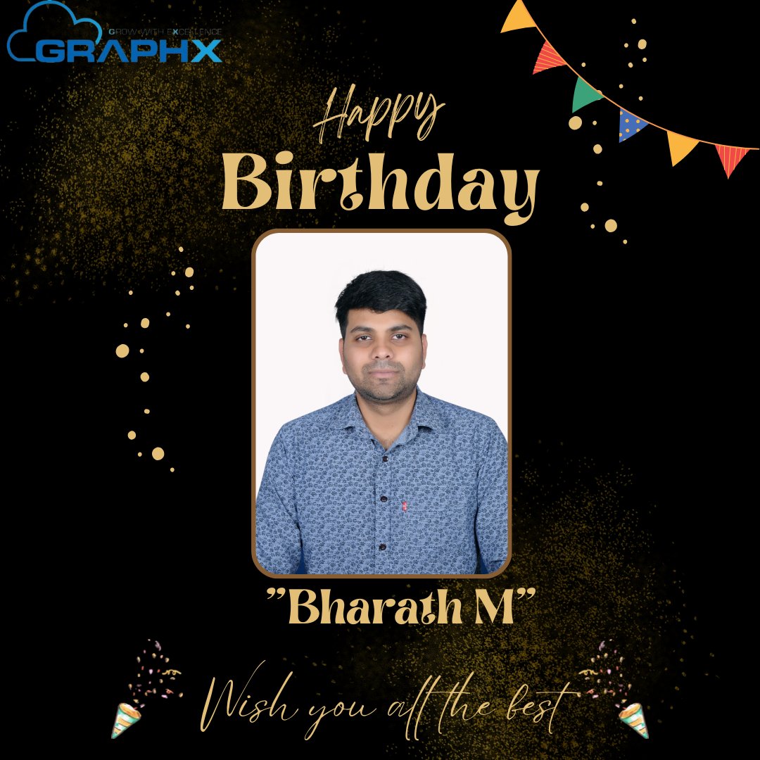 GraphxSystems's tweet image. 🎉 Wishing a very Happy Birthday to Bharath M! 🎉
Your dedication and energy make our workplace better every day.
Have a fantastic year ahead! 🎂🎈
#GraphXCelebrations #TeamGraphX #EmployeeBirthday #BackOffice #Graphxsystems #MedTech
