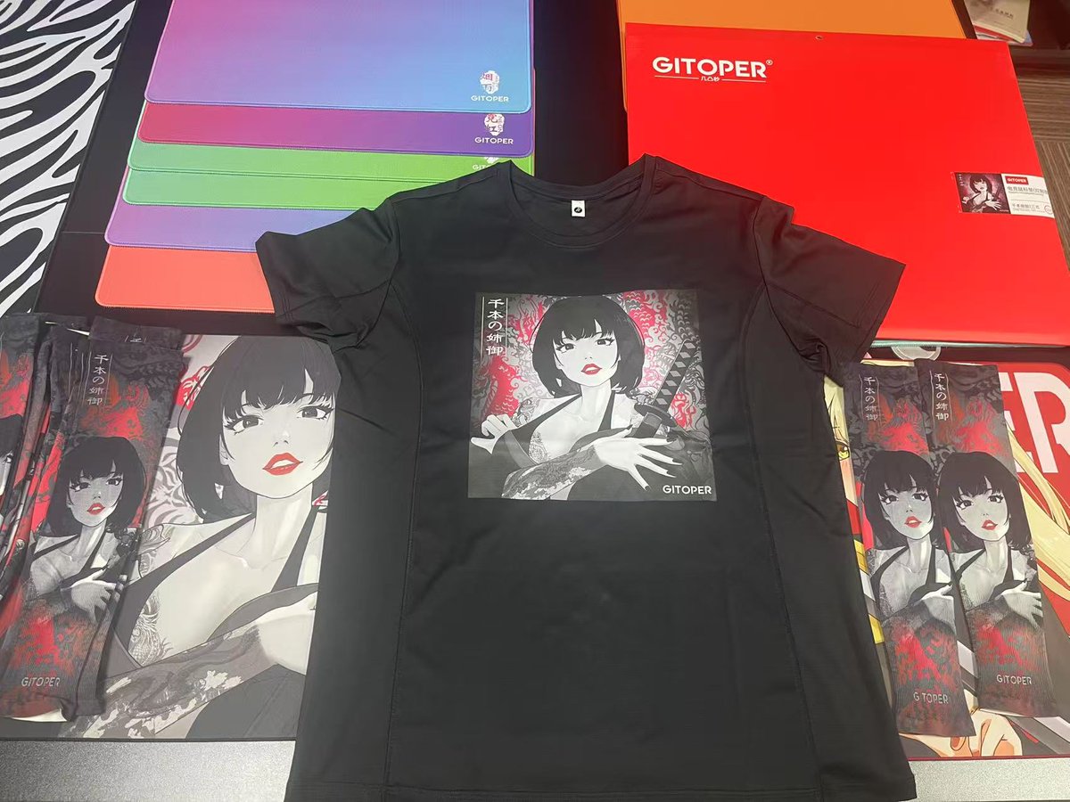 GITOPER's tweet photo. 👕 Sneak Peek! Check out our GITOPER GEAR cultural t-shirts in real life! #TeamWear #GamingMerch"#GITOPER https://t.co/I2NOfvE5wg