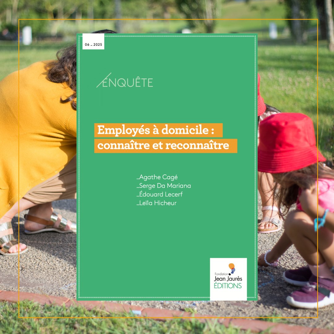 👩‍🦰👶 Qui prend soin de nos enfants, de nos aînés, de notre quotidien ? Près d’1 million de salariés à domicile en France. Une contribution vitale, encore trop peu reconnue.

📊 Enquête de la Fondation Jean-Jaurès sur ce travail invisible.
jean-jaures.org/publication/em…