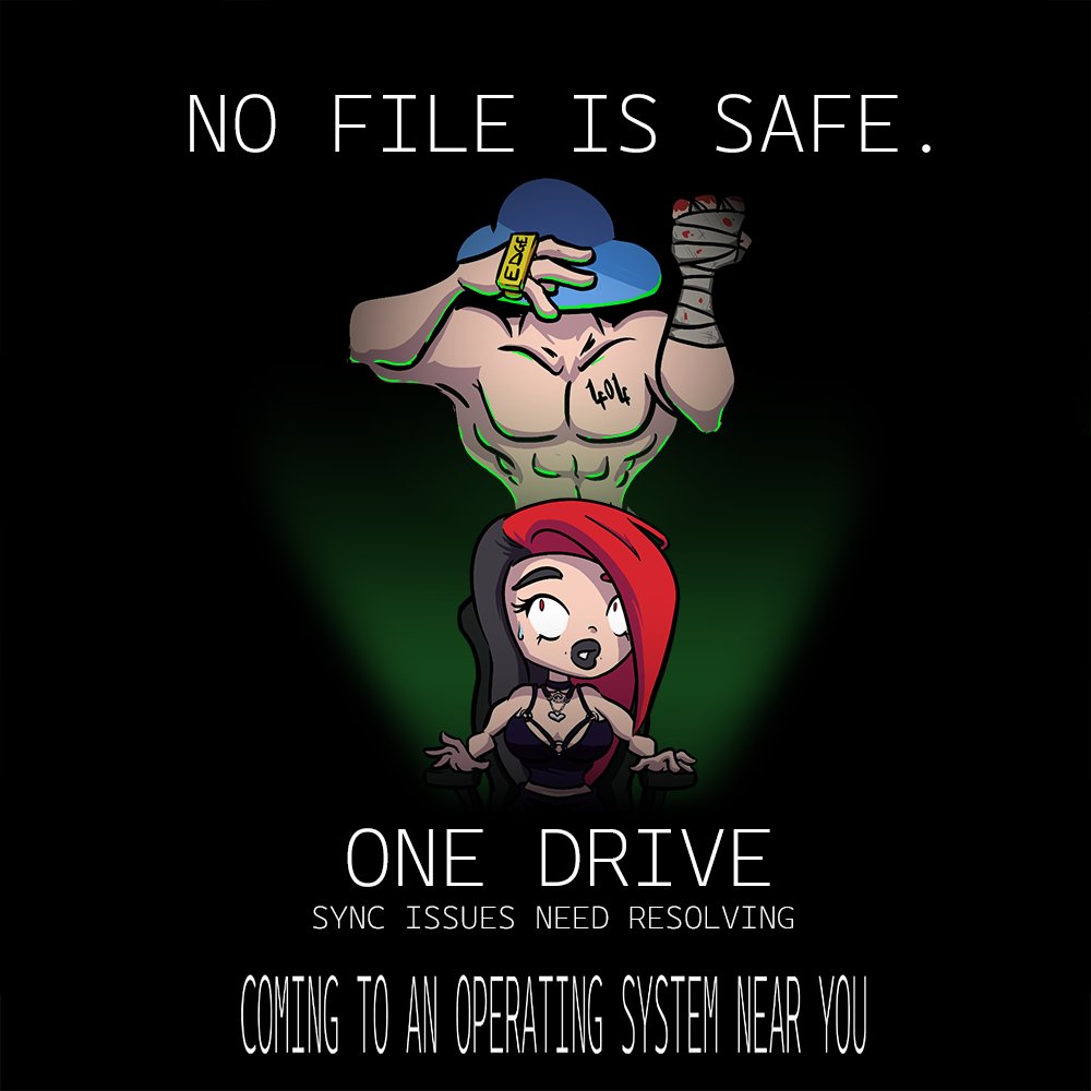 After a long week of tech issues being multiplied by 103753 thanks to <a href="/Microsoft/">Microsoft</a> <a href="/onedrive/">OneDrive</a> - I am STILL replacing lost files ...

Art by <a href="/Peebi_Game/">Onion Cocktail Games: Peebi</a>.