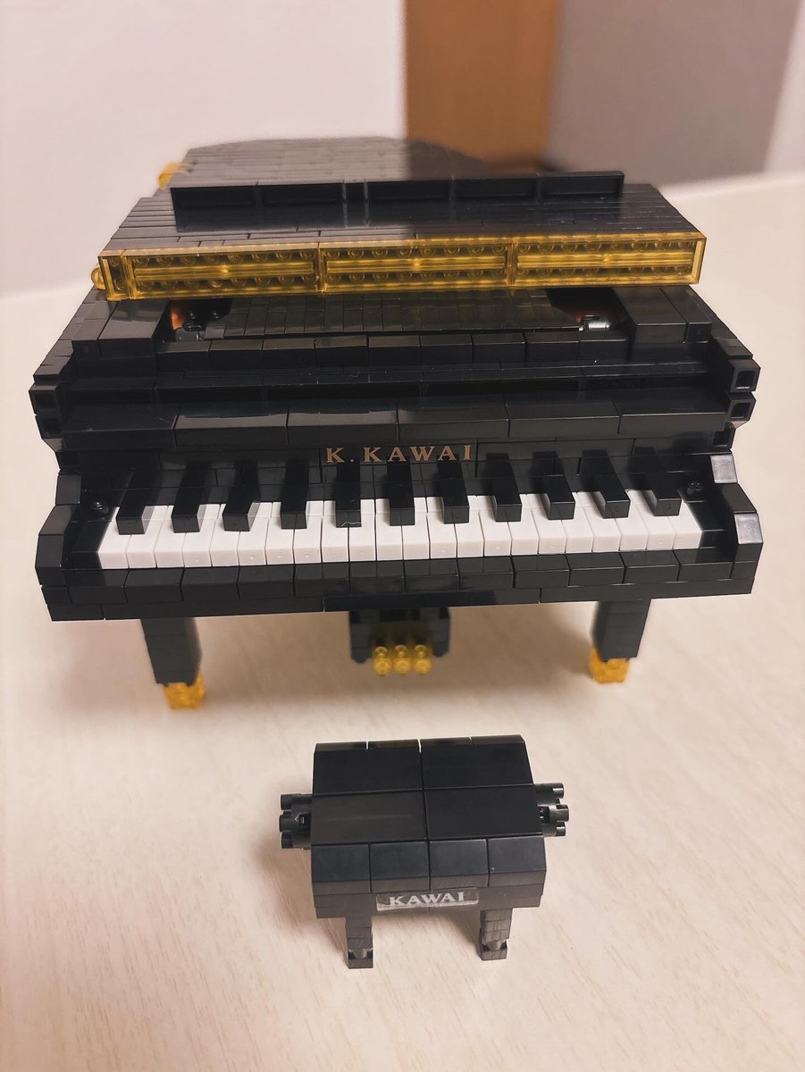 81206Chihiro's tweet image. つくってみた🎹✨️

 #kawai  #グランドピアノ  #ナノブロック