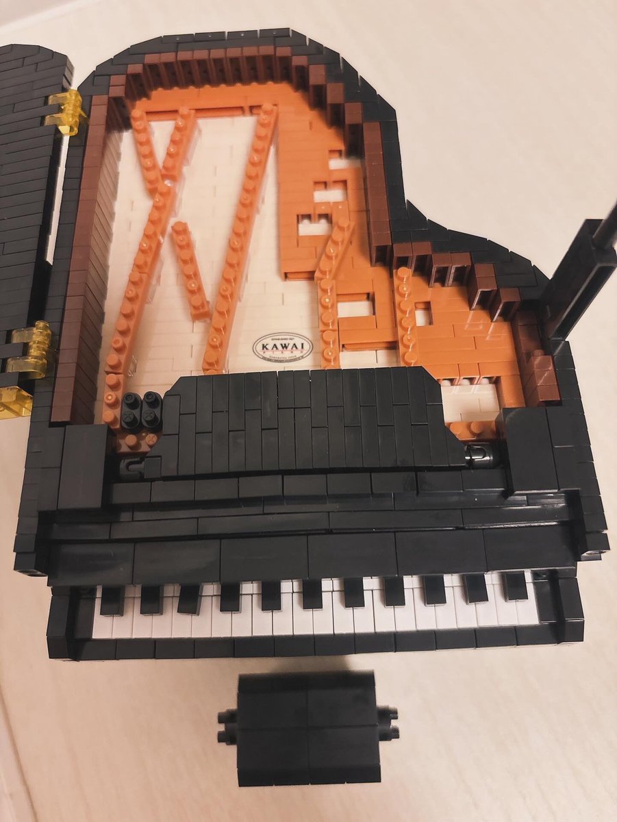 81206Chihiro's tweet image. つくってみた🎹✨️

 #kawai  #グランドピアノ  #ナノブロック