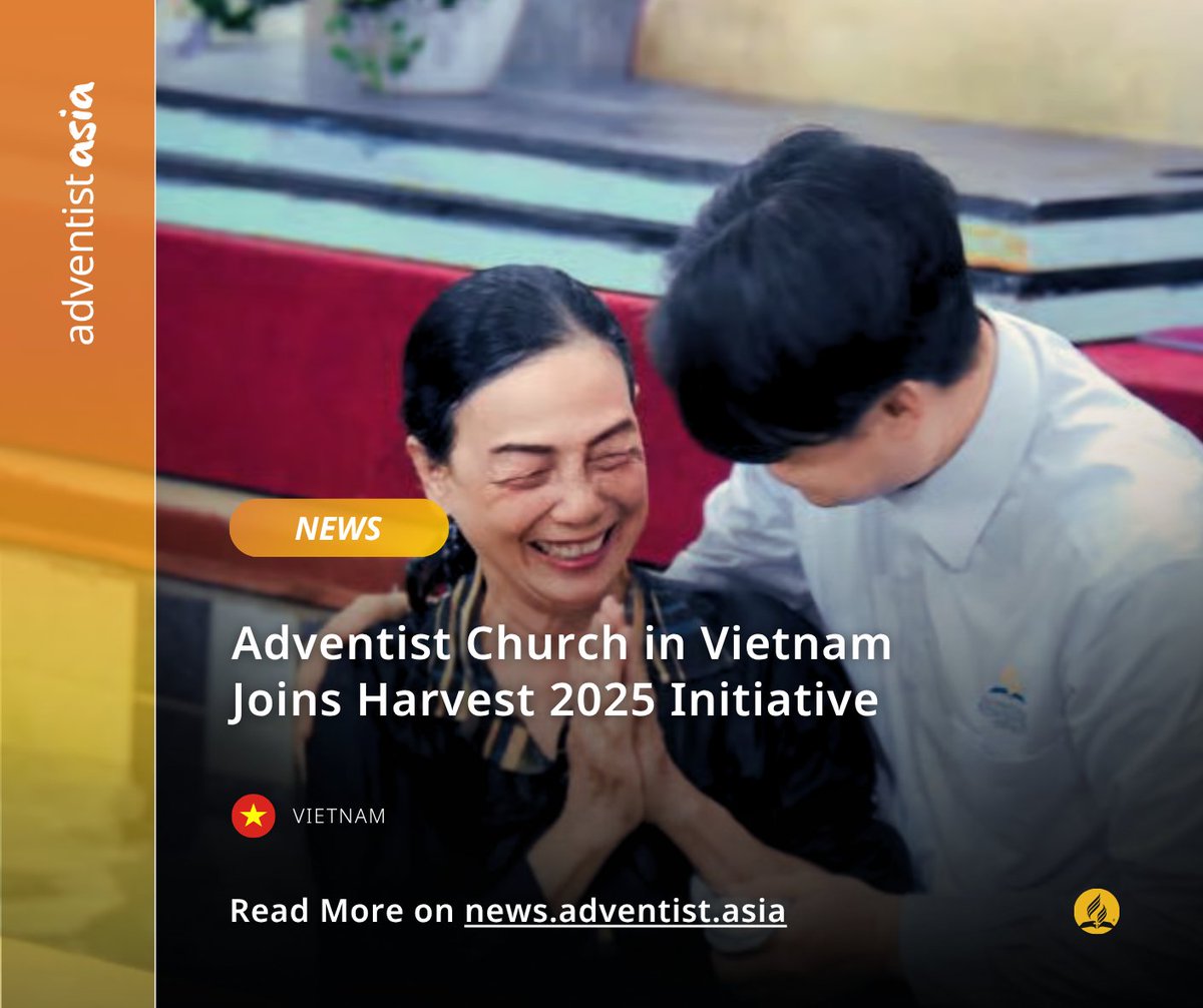 adventistasia's tweet photo. 20 baptized in Ho Chi Minh City during #Harvest2025! A moving moment as new believers embrace faith in Vietnam, a key mission field in the #1040Window. See how Adventist outreach is transforming lives.
Read more 👉 https://t.co/vp1RxumKGk https://t.co/7luvSIscfK