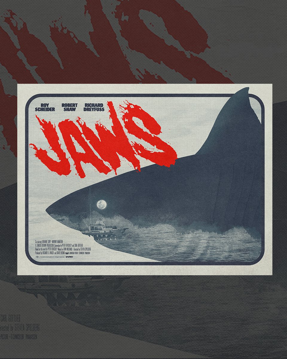 VicePressNews's tweet image. We're gonna need a bigger boat.
Jaws regular and variant, 18x24 inch Movie Posters by Matt Needle
Available now at Vice-Press.com/JAWS as part of our officially licensed, limited edition Jaws Collection