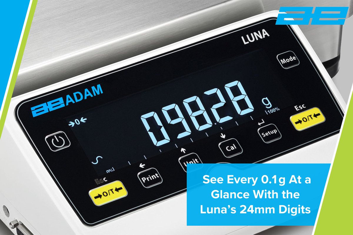 Say goodbye to squinting! Luna LBL boasts a vivid 24 mm backlit display that’s crystal clear from anywhere in the laboratory. See every 0.1 g at a glance: zurl.co/AwPZV #scales #balances #luna