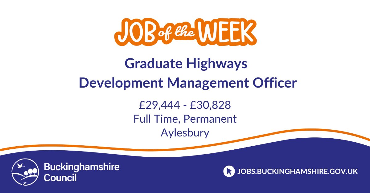 bucks_careers's tweet image. Are you a recent #Graduate with a degree in Geography, Civil Engineering or a related subject, looking to start your career in planning and infrastructure? If so, we’re seeking a Graduate #HighwaysDevelopment Management Officer: tinyurl.com/9de3sx7b 

#GraduateJobs