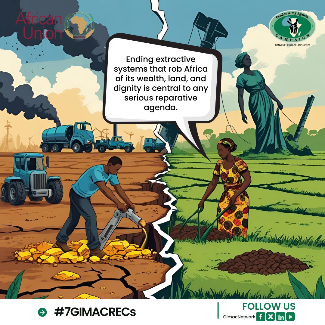 Africa’s future depends on dismantling exploitative systems. Land, dignity, and wealth must serve the people, not foreign interests.
#7GIMACRECs
#14GIMACYouth