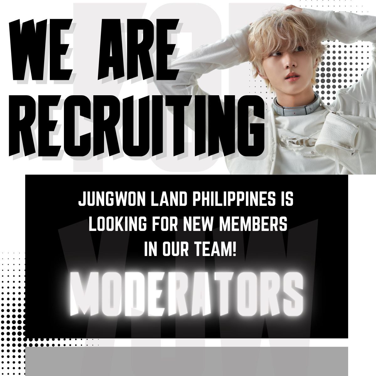 JUNGWONLANDPHL's tweet image. Hey there! Are you ready to be part of a journey filled with hearts for Jungwon? 💞 

Jungwon Land Philippines is 𝗹𝗼𝗼𝗸𝗶𝗻𝗴 𝗳𝗼𝗿 𝗻𝗲𝘄 𝗺𝗲𝗺𝗯𝗲𝗿𝘀 𝗼𝗳 𝘁𝗵𝗲 𝘁𝗲𝗮𝗺 — all details can be seen on our application form. 

APPLICATION FORM
🔗 bit.ly/JLPH_HIRING…
