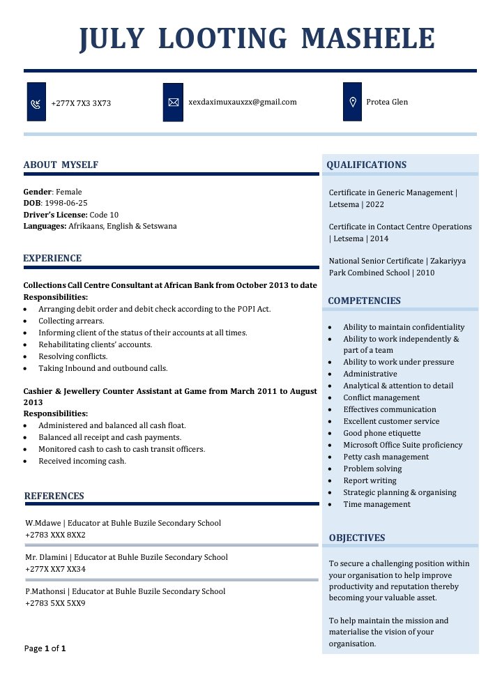 Mkansi_R's tweet photo. @MDNnewss DM to have your CV Revamped R70 ♥️ https://t.co/OWeSQmReFW