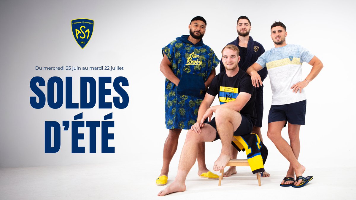 𝗟𝗲𝘀 𝘀𝗼𝗹𝗱𝗲𝘀, 𝗰'𝗲𝘀𝘁 𝗽𝗮𝗿𝘁𝗶 : jusqu'à -40% sur une sélection d'articles en magasin et sur le e-shop ! 🛍️

Profitez-en : boutique.asm-rugby.com 👀