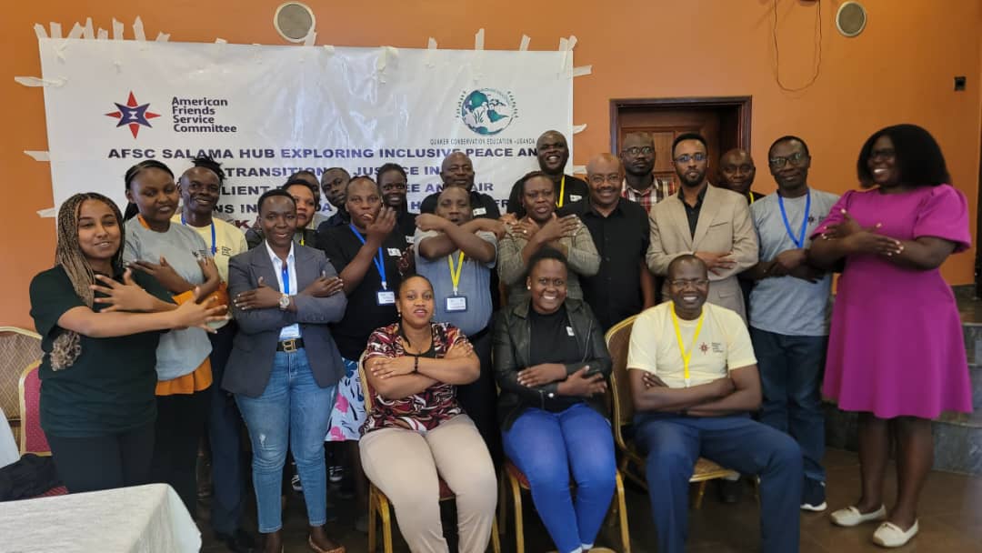 ChasiehN's tweet image. Our @afsc_org @SalamaHub CSO partners hosted a dynamic workshop on prevention of election violence in Kampala, Uganda. Grateful to have learned & collaborated with the National Coalition of Human Rights Defenders, @NCHRD_Uganda, & the Lutheran World Federation, @LWF Uganda.