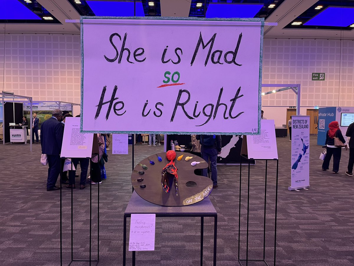 dr_l_evans's tweet image. I’m enjoying how much art is featuring at Congress. Please enjoy my Louise Bourgeois attempt…