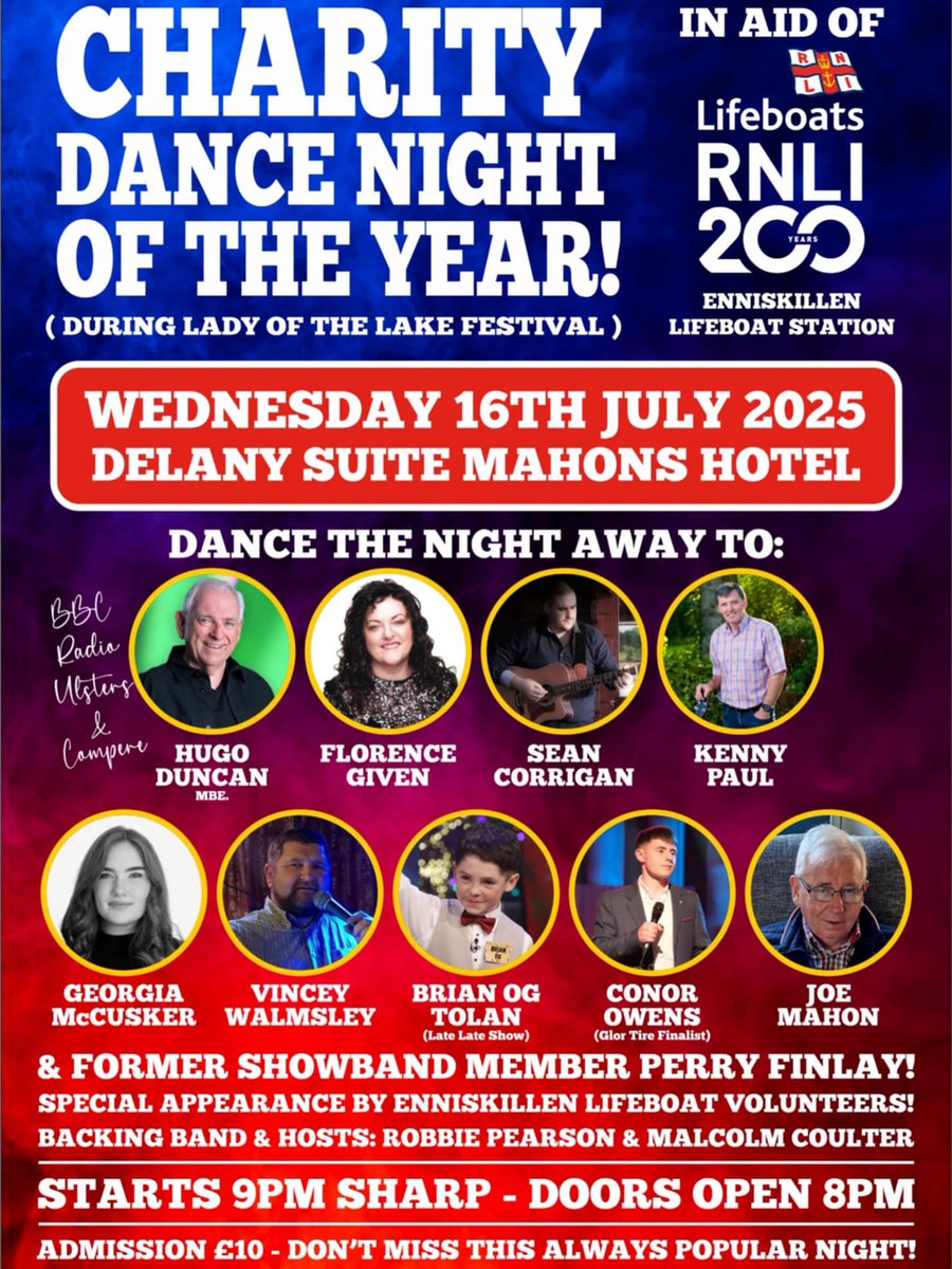 We are extremely proud to be the chosen charity of the Lady of the Lake Festival in Irvinestown and this year they’re hosting a Charity Dance Night. 

💃🕺 Charity Dance Night
📅 Wednesday 16 July
⏰ 9pm (doors open at 8pm)
📍 Delaney Suite, Mahons Hotel 
💲 Admission £10