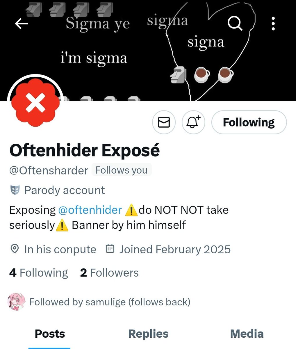 Oftenhider (follows back) tweet media