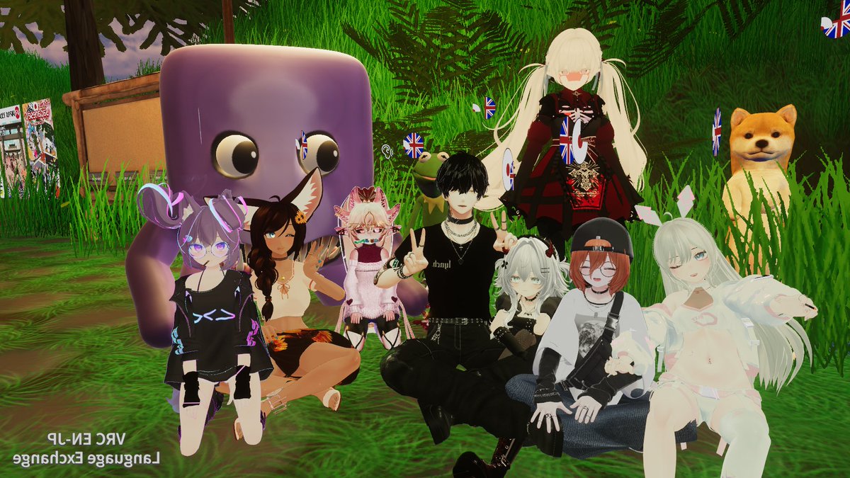 geek_vizions's tweet image. I met a lot of wonderful people in the JP-EN Language Exchange world! Someone recognized me from my language channel! I was really surprised and very happy to know that my videos helped someone! #VRChat #languageexchange #VRC #japanese #spanish #english