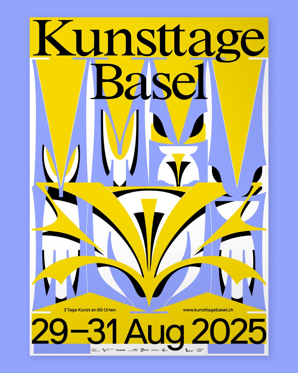 🩵 Kunsttage Basel: 3 Tage Kunst an 60 Orten
🗓️ 29.–31. August 2025 | Freitag – Sonntag | 11:00 – 18:00 Uhr | Basel und Umgebung 

ℹ kunsttagebasel.ch

#kunsttagebasel #kunsttage #basel #kunstbasel #art #kunst