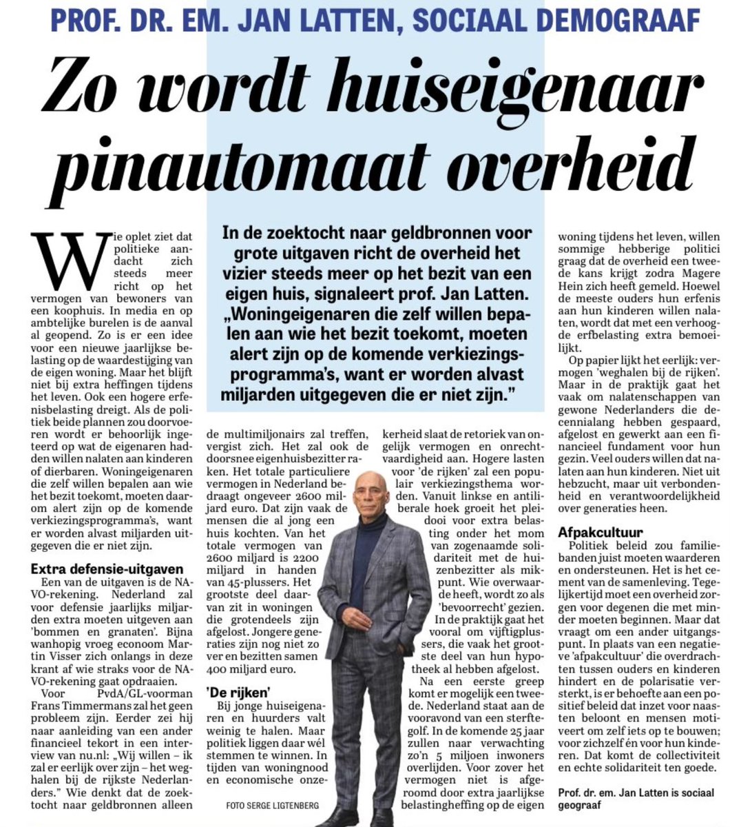 Heb je hard gewerkt om je hypotheek af te betalen….spaarpotje voor je kinderen….jammer joh en dit is geen stiekeme zakkenrollerij maar gewoon openlijke diefstal van je vermogen. Stemmen wordt zo belangrijk op 29 Oktober