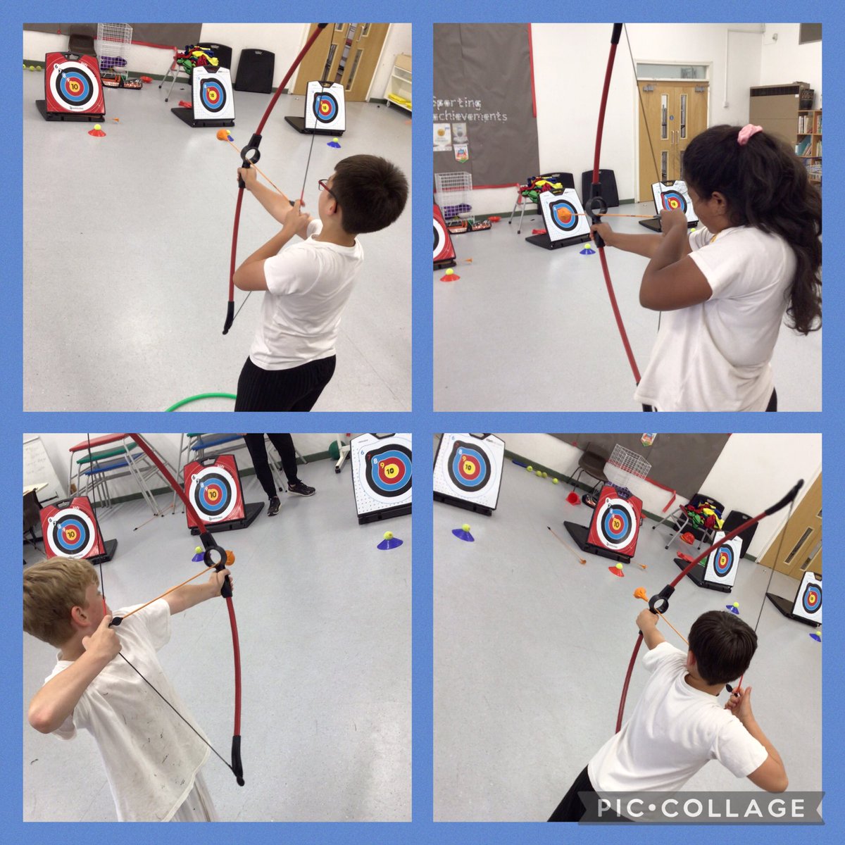 Year 5 have been playing Ultimate Frisbee and Archery… It all got super competitive!!