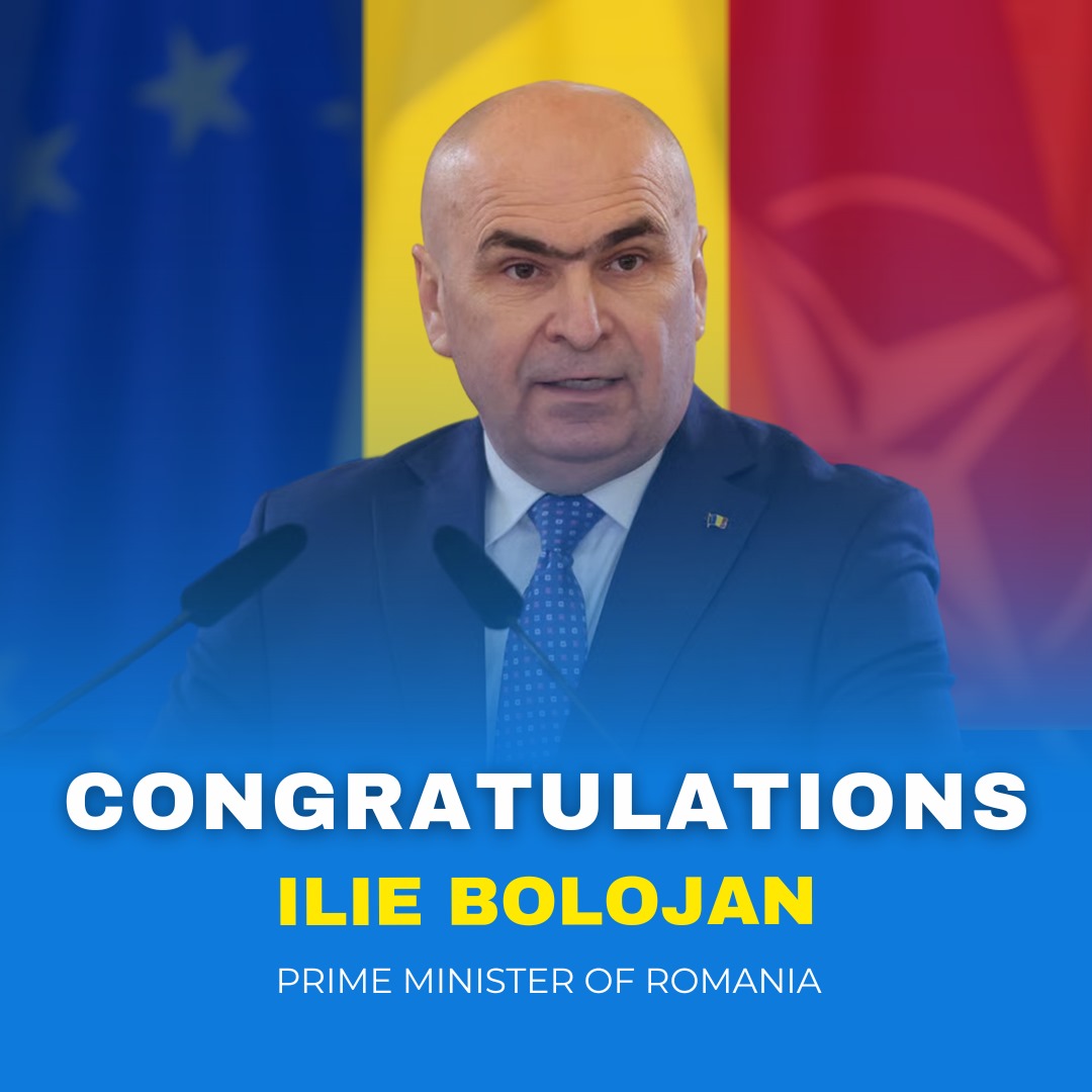 edsnet's tweet image. 🇷🇴🇪🇺 Congratulations to @Bolojan on becoming Romania's Prime Minister! We wish the Romanians a stable and pro-European future.