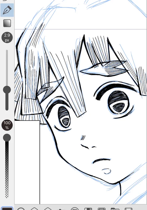 2P目🥹✨善逸さん描くの好き! 