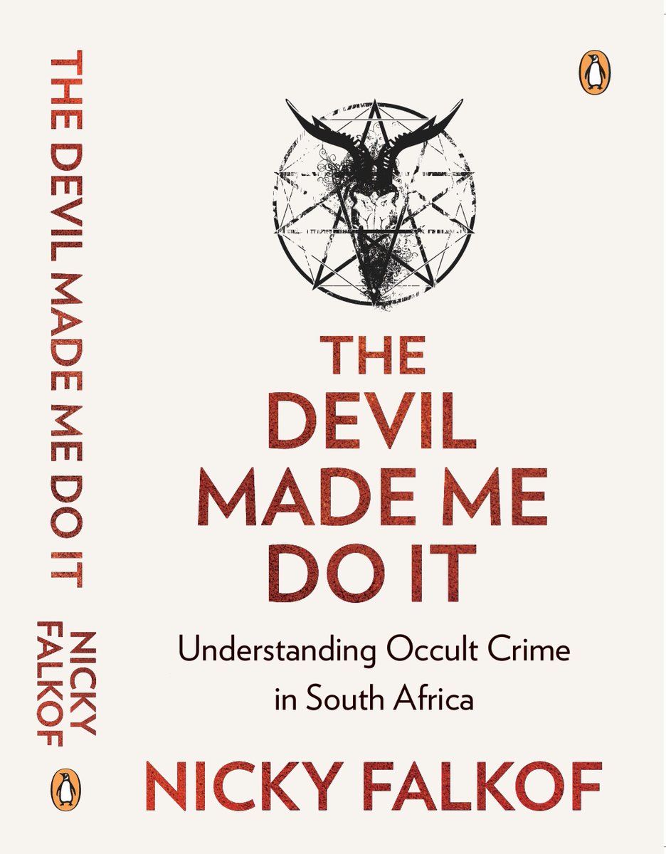 Professor WhatWhat (@barbrastrident) on Twitter photo Cover reveal! Out 11 August with <a href="/PenguinBooksSA/">@PenguinBooksSA</a>. We've got cults, muti murders, satanists, prophets, exorcists, it's a veritable cornucopia of occult anxiety. Cover reveal! Out 11 August with <a href="/PenguinBooksSA/">@PenguinBooksSA</a>. We've got cults, muti murders, satanists, prophets, exorcists, it's a veritable cornucopia of occult anxiety.