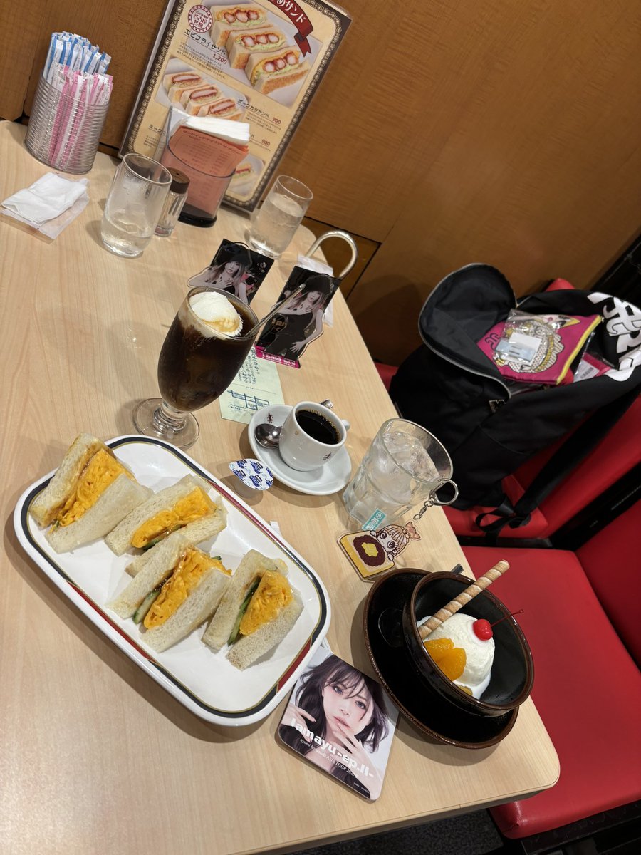 asong_forM's tweet image. 公演前は喫茶コンパルでお茶💓
行くまでに迷ってごめんね🤣