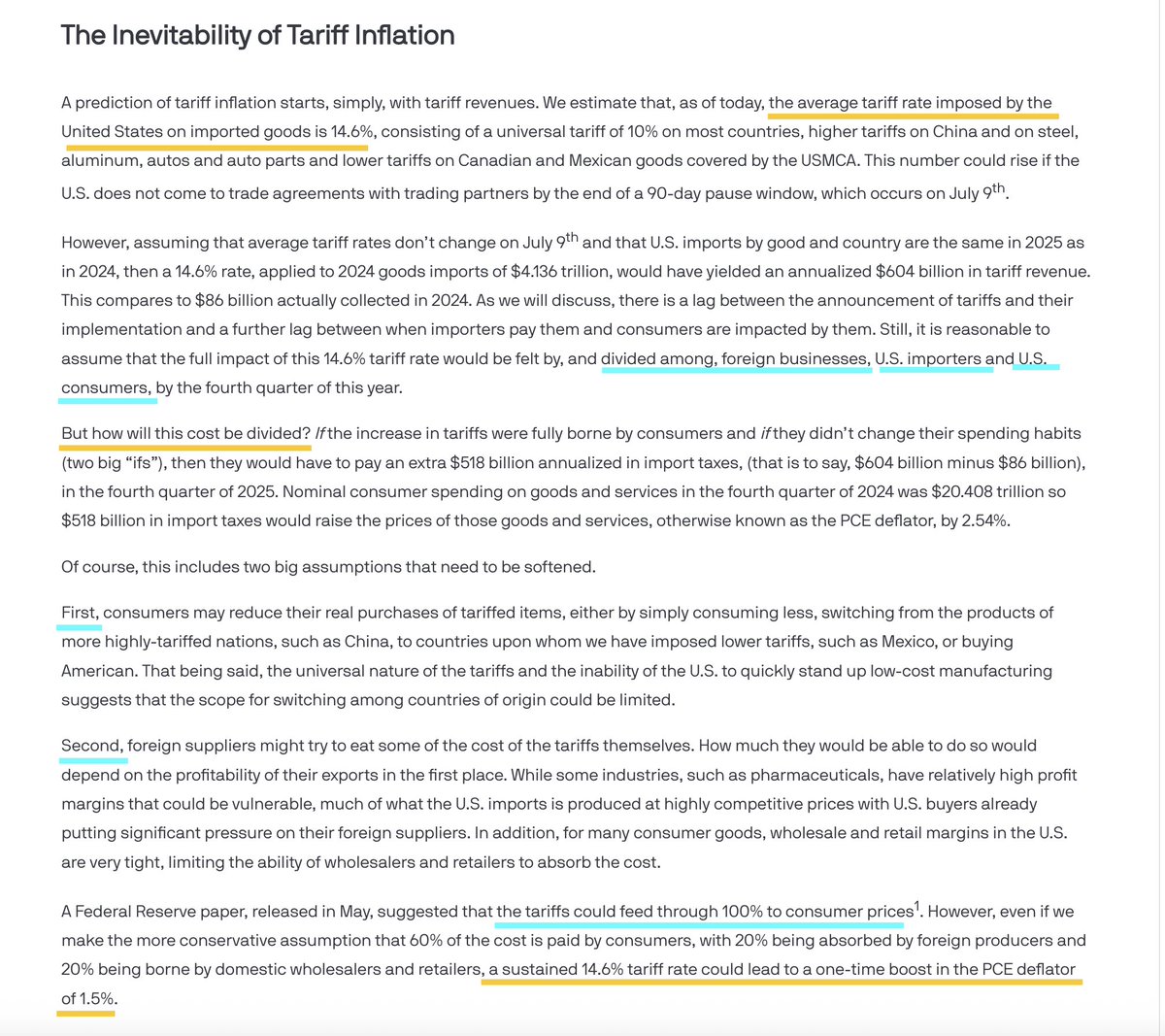 ACEMAXX ANALYTICS (@acemaxx) on Twitter photo JPMorgan Research, like #Fed, expects #tariffs to boost #inflation in the months ahead, pushing y-o-y consumption #deflator inflation to 3% or above by the 4Q2025, chart David Kelly <a href="/JPMorganAM/">J.P. Morgan Asset Management</a> JPMorgan Research, like #Fed, expects #tariffs to boost #inflation in the months ahead, pushing y-o-y consumption #deflator inflation to 3% or above by the 4Q2025, chart David Kelly <a href="/JPMorganAM/">J.P. Morgan Asset Management</a>