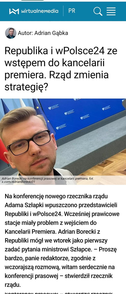Plus dla rzecznika rządu <a href="/adamSzlapka/">Adam Szłapka</a>. 👌