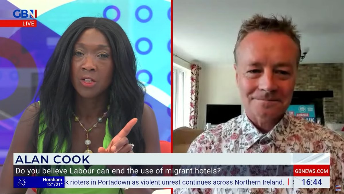 reformukbromley's tweet image. "Starmer couldn't smash a burger let alone a gang", Alan Cook back on Nana Akua's GB News show. 14th June 2025
ReformUKBromley.co.uk