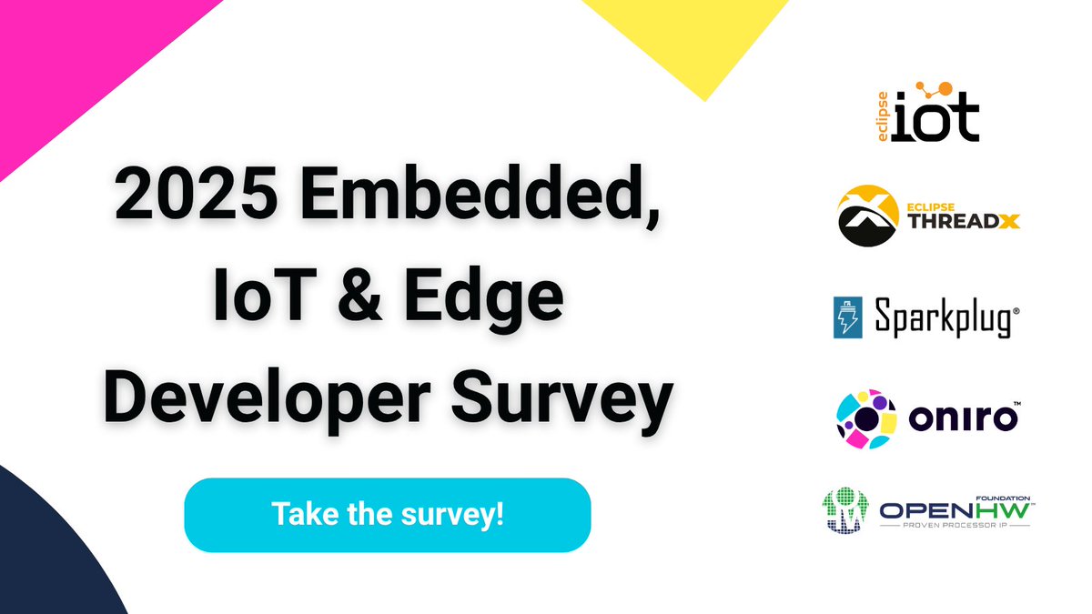 💬 Tell us which hardware architectures you use for AI deployments at the edge in the new #Embedded, #IoT &amp; #Edge Developer Survey by <a href="/EclipseIoT/">Eclipse IoT</a> and <a href="/Oniro_Project/">Oniro</a>.

Your input will help stakeholders better understand developer needs and challenges 👉hubs.la/Q03tj8TW0