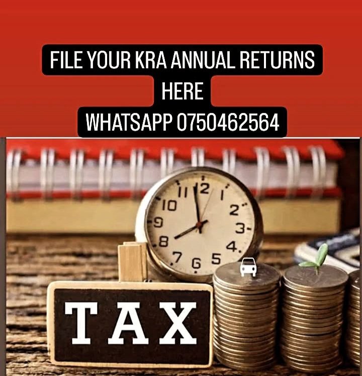 File your annual KRA TAX RETURNS HERE TAKE ADVANTAGE OF TAX AMNESTY FOR PENALTIES   Whatsapp- 0750462564

#OccupyStatehouse2025 
#WednesdayIsWednesday 
#maandamanowednesday