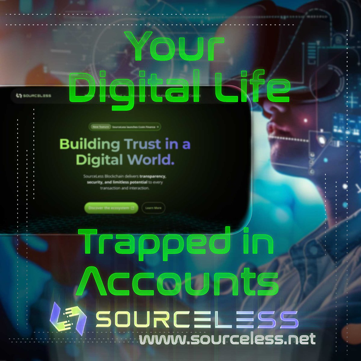SourceLess (@sourcelessb) on Twitter photo Try explaining your digital life without saying โaccountโ - you canโt. ๐ง  STR.Domains lets you break free from platform traps with an encrypted identity you own, not rent. ๐ Own your name. 
Reclaim your future. ๐ str.domains 
#STRDomains #Web3 Try explaining your digital life without saying โaccountโ - you canโt. ๐ง  STR.Domains lets you break free from platform traps with an encrypted identity you own, not rent. ๐ Own your name. 
Reclaim your future. ๐ str.domains 
#STRDomains #Web3