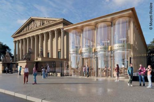 🏛️ Voici le nouveau pavillon d'accueil qui sera construit à l'Assemblée Nationale.

C'est ignoble, moche, de mauvais goût.

Le coût sera de 50 millions €.

Qu'arrive-t-il à l'élite politique de notre pays, qui entend laisser sa trace avec des "œuvres" aussi laides ?

#DirectAN