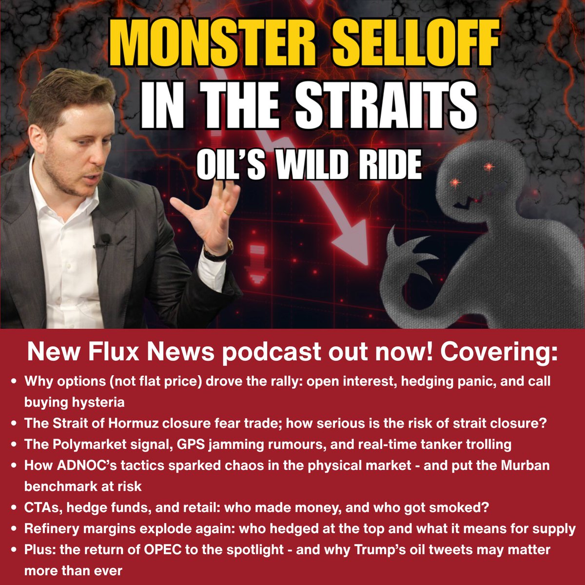 Flux News (@onyxfluxnews) on Twitter photo Have you watched the new episode of the Flux News podcast yet? 🎧
👉 Check out a brand new episode with <a href="/gregn_onyx/">Greg Newman</a> , Jorge Montepeque from <a href="/OnyxOfficials/">The Officials</a> , and <a href="/Vincent_WJH/">Vincent Wu</a> here - or listen wherever you get your podcasts! youtu.be/XwOpW6VOYSw
#OilMarkets #MarketAnalysis Have you watched the new episode of the Flux News podcast yet? 🎧
👉 Check out a brand new episode with <a href="/gregn_onyx/">Greg Newman</a> , Jorge Montepeque from <a href="/OnyxOfficials/">The Officials</a> , and <a href="/Vincent_WJH/">Vincent Wu</a> here - or listen wherever you get your podcasts! youtu.be/XwOpW6VOYSw
#OilMarkets #MarketAnalysis