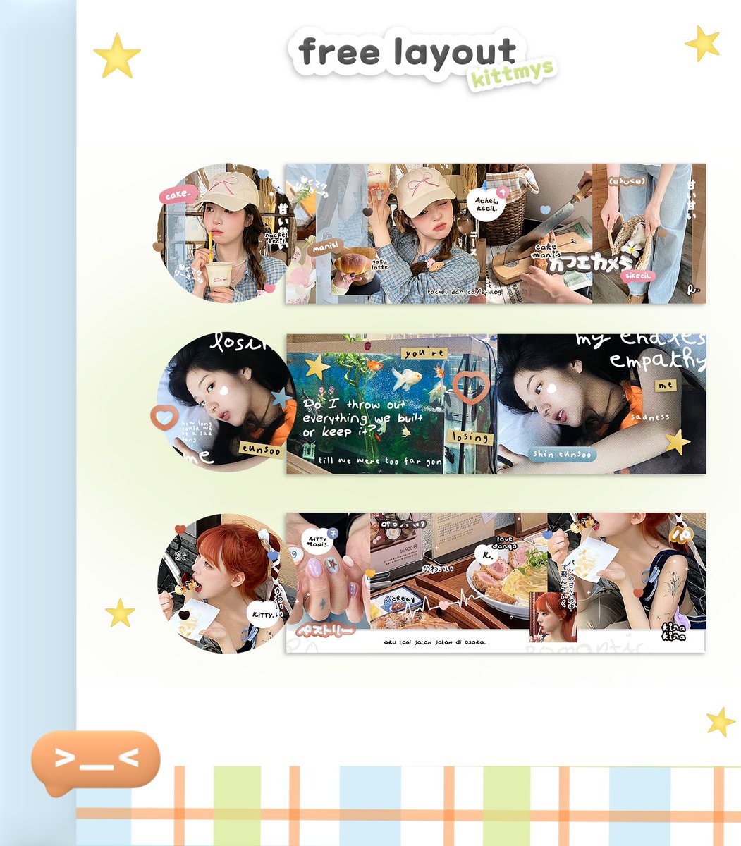 help RT thankyou 🪁 #zonauang 

dalam rangka ulang tahun Barra <a href="/airpvrt/">Barra.</a> 🎂 untuk merayakannya ada 4 FREE LAYOUT by request 🛟 >____< yang akan dibagikan pada 

🕰️ 19.55 wib
⭐️ by DM <a href="/kittmys/">verlyn ♥︎</a> 

info &amp; format selengkapnya ada dibawah! cek ALT untuk kode layout <3