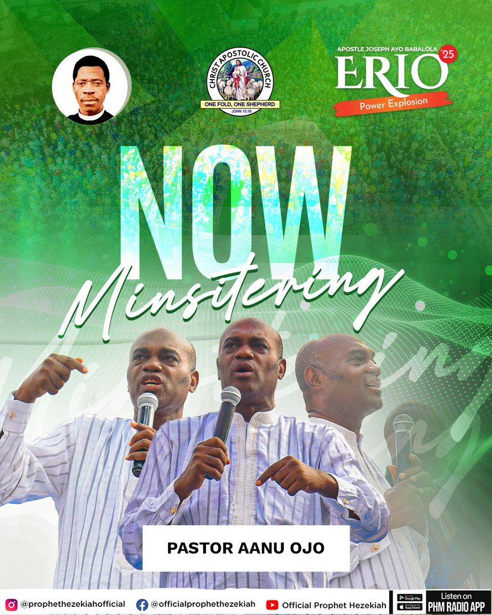 prophethezekiah's tweet photo. 🔥 The Word through Pastor Aanu Ojo is cutting deep!

Not just heard—but felt in the soul 💥

🗣️ “Speak Lord, I’m listening!”

📖 John 6:63

#Erio2025 #WordAndSpirit #HolyDownload #MountainOfMercy #FaithComesByHearing https://t.co/2wd1xzPJRP