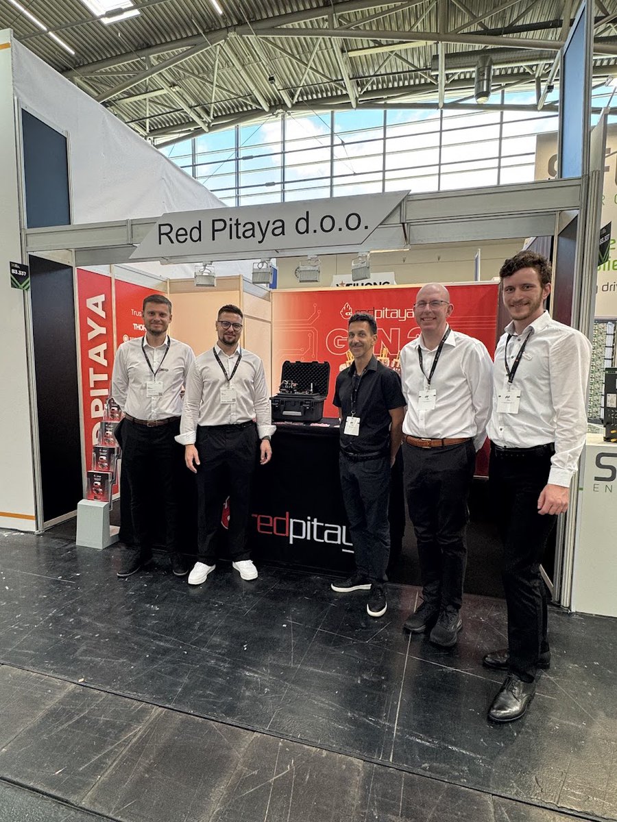 Red Pitaya (@redpitayacom) on Twitter photo Day 2 at #LaserWorldOfPhotonics in Munich! 🇩🇪
Find us in Hall B3, Booth 337 — just follow the Red Pitaya red 👀
🚀 Discover STEMlab, co-developed with <a href="/TXInstruments/">Texas Instruments</a> — built for high-performance photonics data acquisition.
📍 Here till June 27! Day 2 at #LaserWorldOfPhotonics in Munich! 🇩🇪
Find us in Hall B3, Booth 337 — just follow the Red Pitaya red 👀
🚀 Discover STEMlab, co-developed with <a href="/TXInstruments/">Texas Instruments</a> — built for high-performance photonics data acquisition.
📍 Here till June 27!