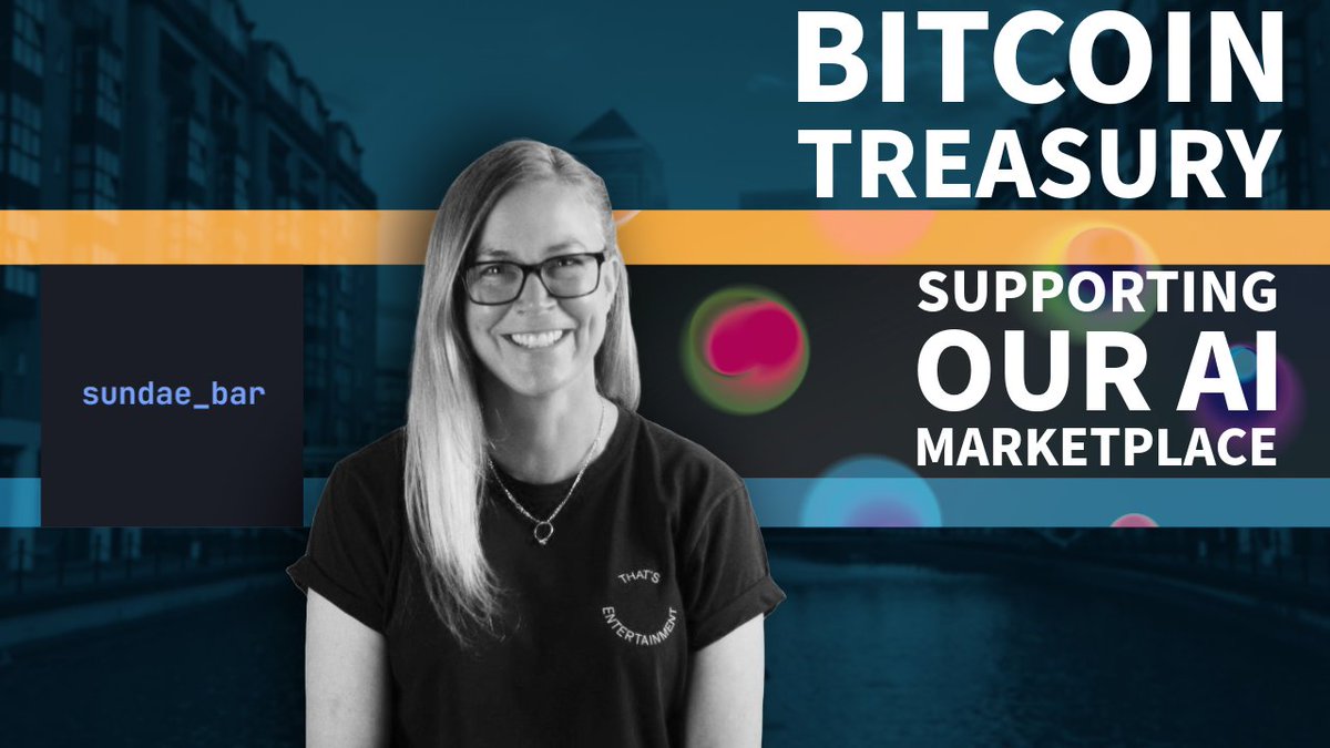 StockBox🎙️📈📽️ (@stockboxmedia) on Twitter photo sundae_bar Adopt Bitcoin Treasury to Support AI Marketplace
<a href="/StockBoxMedia/">StockBox🎙️📈📽️</a> spoke to Jill Kenney, CEO <a href="/SundaeBarIR/">Sundae Bar Plc</a> about the company's adoption of a Bitcoin treasury strategy and its accelerating AI marketplace.
Watch below ⬇
youtu.be/jXTIqYeXjlY?si…
➡️Bitcoin Treasury sundae_bar Adopt Bitcoin Treasury to Support AI Marketplace
<a href="/StockBoxMedia/">StockBox🎙️📈📽️</a> spoke to Jill Kenney, CEO <a href="/SundaeBarIR/">Sundae Bar Plc</a> about the company's adoption of a Bitcoin treasury strategy and its accelerating AI marketplace.
Watch below ⬇
youtu.be/jXTIqYeXjlY?si…
➡️Bitcoin Treasury