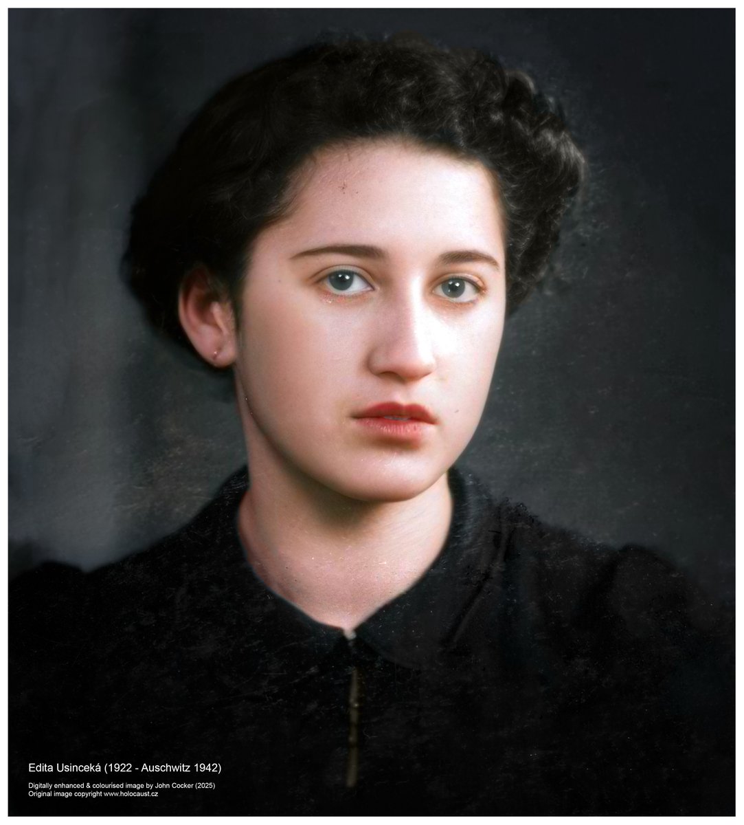 joecocker15's tweet photo. On this day in 1922, a Czech Jewish woman was born. On the 8 Sep 1942 she was deported to Theresienstadt with her mother and sister and on the 26 Oct 1942 to Auschwitz where they perished. Her name was Edita Usinceká

Please support @AuschwitzMuseum https://t.co/Syjdxf428x