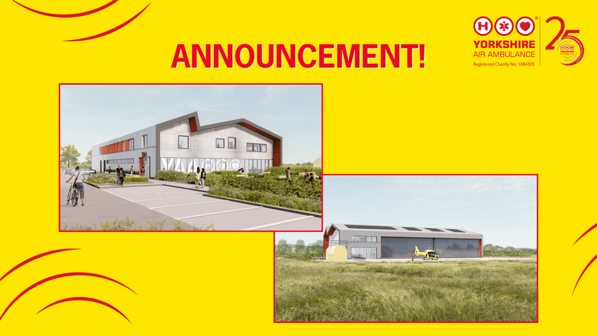 🎉 Huge news! 🎉

Planning permission has been granted for our brand-new, purpose-built Northern Airbase near Topcliffe! A huge step forward in securing the future of our life-saving service in North Yorkshire. 💛

Visit yaa.org.uk/2025/06/25/yor… 

#SavingLivesAcrossYorkshire