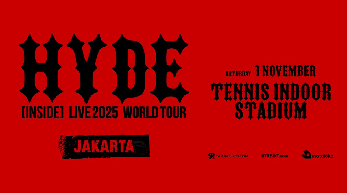 misa83130's tweet photo. やった！！hyde ジャカルタ公演のチケットが無事手配できた😍11月にお楽しみができて生きる気力UP

See you guys hyde inside in Jakarta ! https://t.co/iZjLfl0Qn0