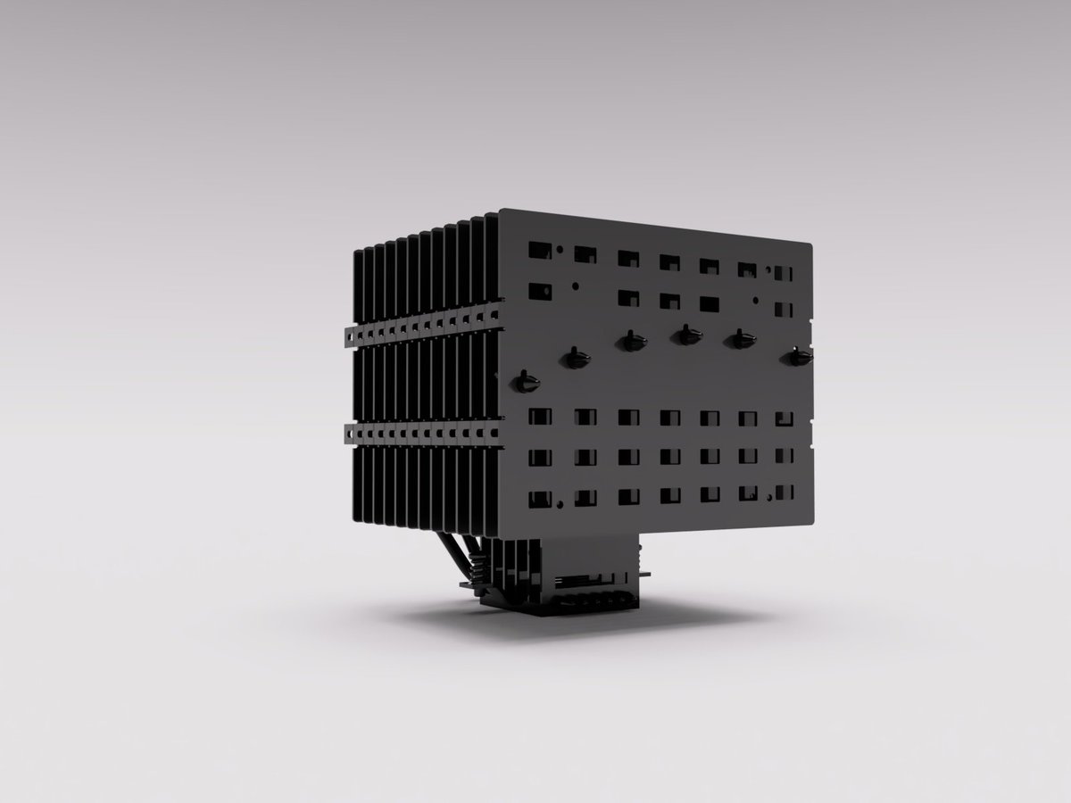 FanlessTech's tweet photo. The Noctua NH-P1 chromax black (concept) https://t.co/JdFpA4horP