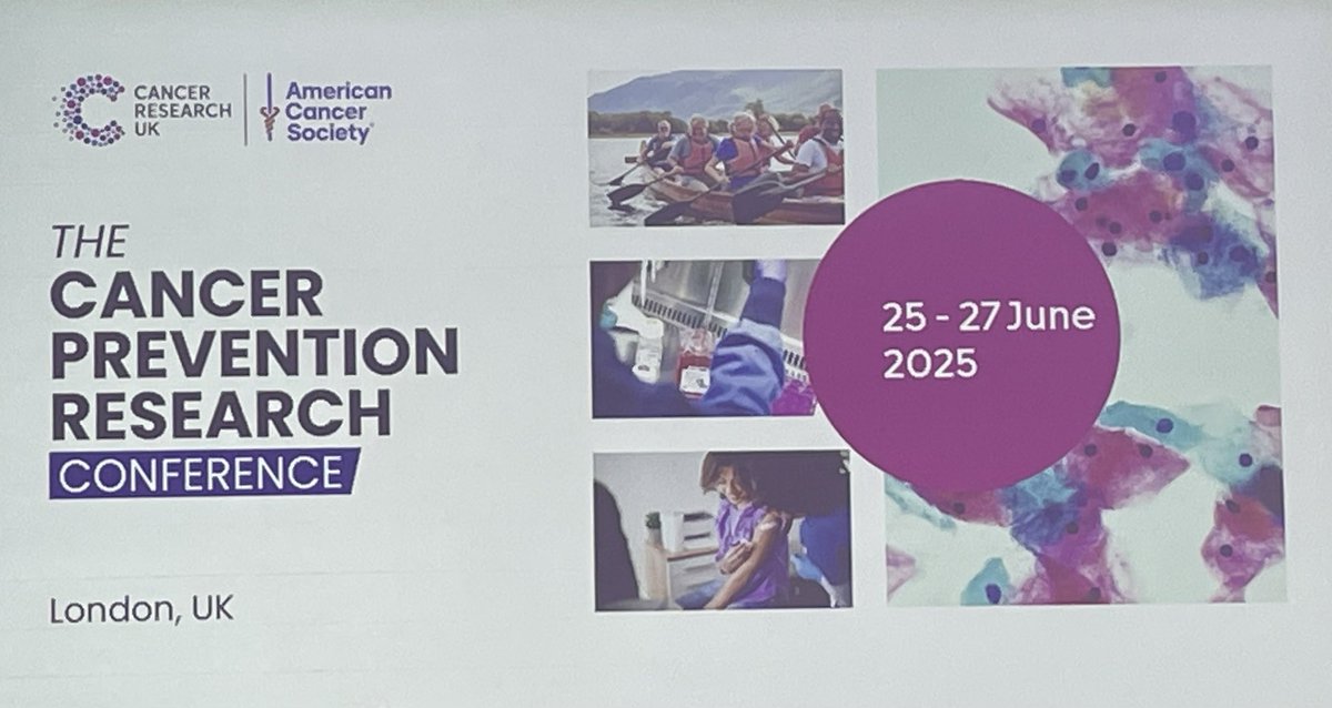 We’re here! Really excited to hear about advances and opportunities at the CRUK Cancer Prevention Research Conference, which is being co-chaired by OCTO Director <a href="/sarah_blagden/">Sarah Blagden</a>