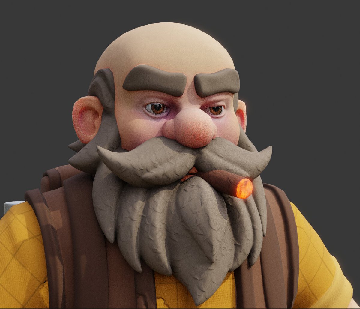Y2_art's tweet photo. Referances (AI): ✅
Character Model:✅
Retopology: ✅
Character Texture: ✅
Rigging: ❌
Car Model: ❌
Car Texture: ❌

#b3d #zbrush #stylised #sculpt #3dart #blender https://t.co/kQLnYogzhL
