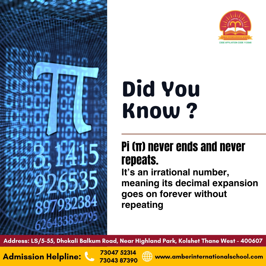 school_amber's tweet image. Endless, irrational, and absolutely essential – π goes on forever without repeating, just like the wonder of mathematics!

#PiDay #MathWonder #InfinitePi #MathematicsMagic #EndlessNumbers #IrrationalButEssential #MathInspiration #PiForever #LoveMath #NumbersNeverEnd