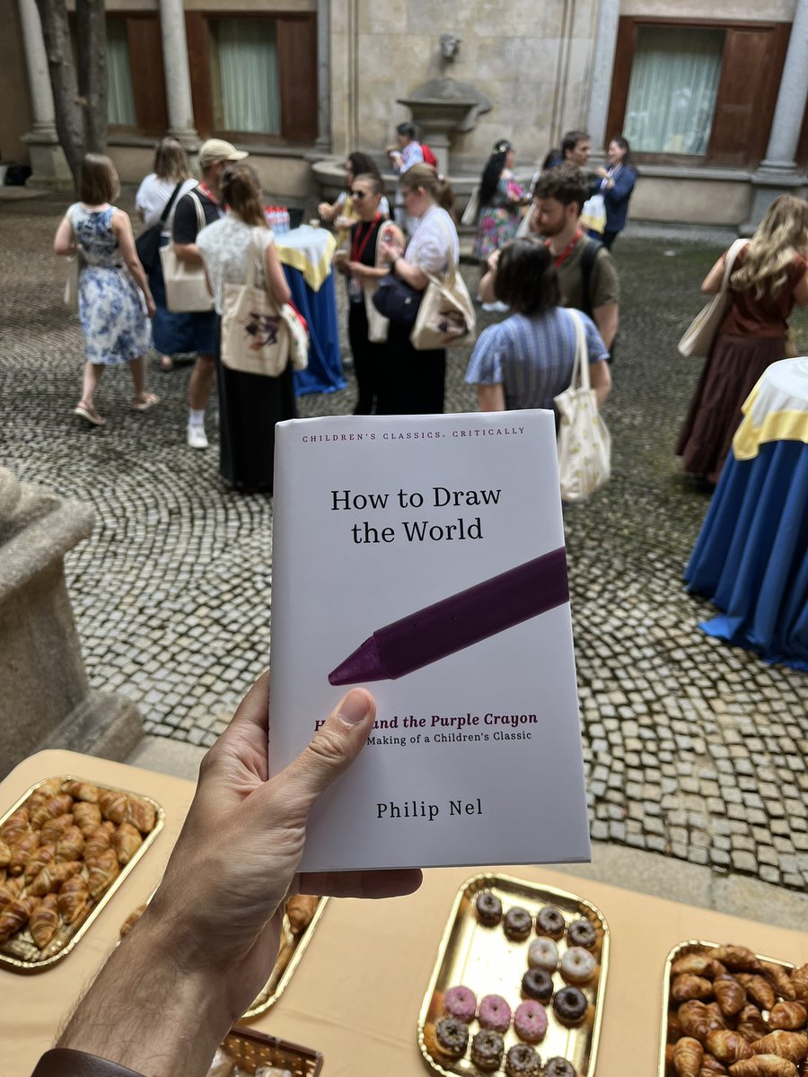 RTissens's tweet photo. Today I had the pleasure of receiving this gift from Philip Nel during the @irscl2025_usal coffee break. Thank you so much! https://t.co/byyuTdn3r4