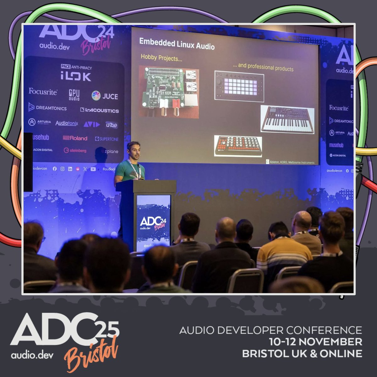 🔊 ADC25 Call for Speakers Ends this Week

Submit your talk idea for this year's conference:
audio.dev/call-for-speak…

Talks can be in-person (Bristol UK) or online. Only the talk title &amp; abstract are needed to propose a talk.

Join Us 10-12 Nov 2025

#audio #developer #programmer