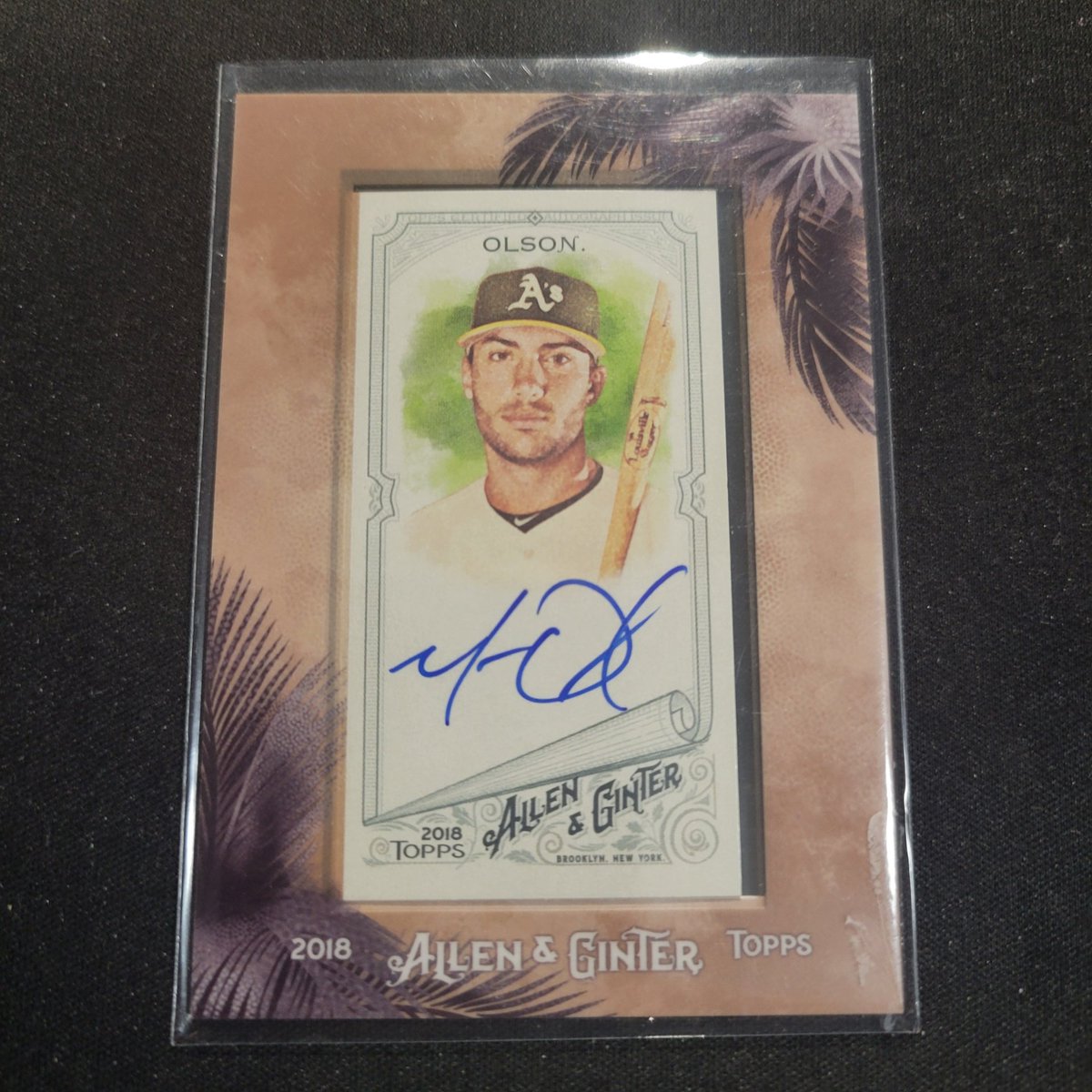SluggosSC's tweet image. Matt Olson autograph 
#collect #thehobby #sportscards #baseballcards #Athletics